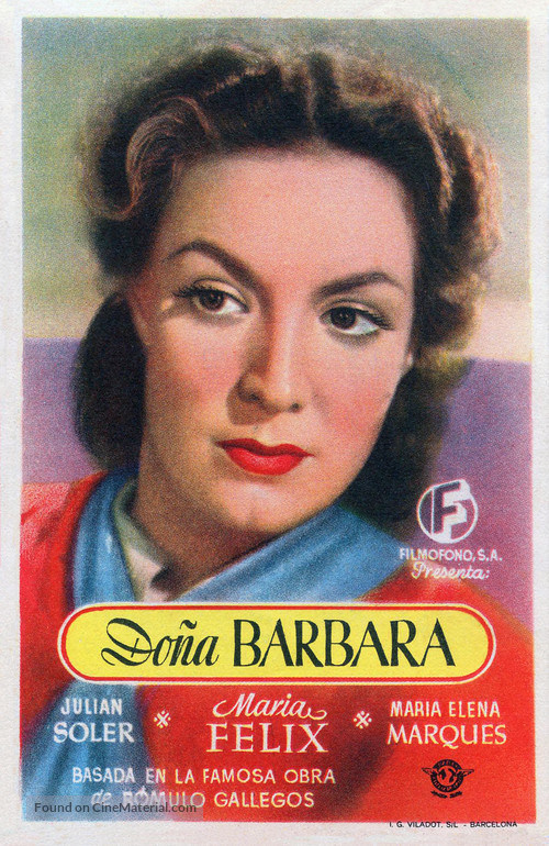 Do&ntilde;a B&aacute;rbara - Spanish Movie Poster