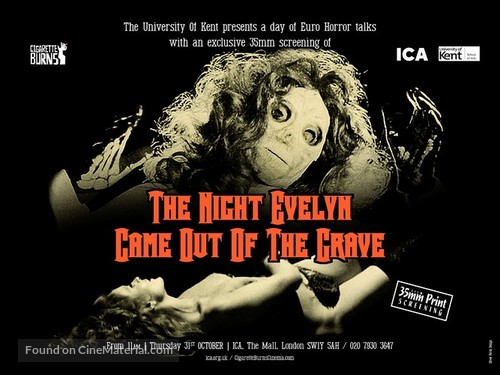 La notte che Evelyn usc&igrave; dalla tomba - British Movie Poster