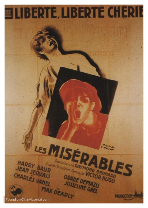 Les mis&eacute;rables - French Movie Poster