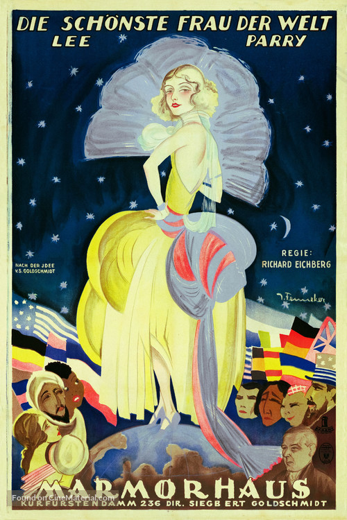 Die sch&ouml;nste Frau der Welt - German Movie Poster