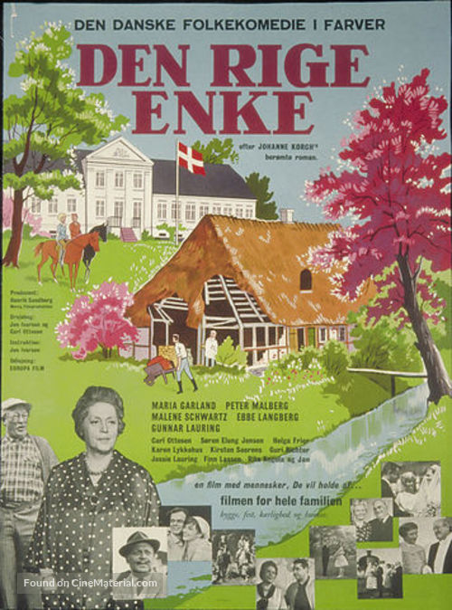 Den rige enke - Danish Movie Poster