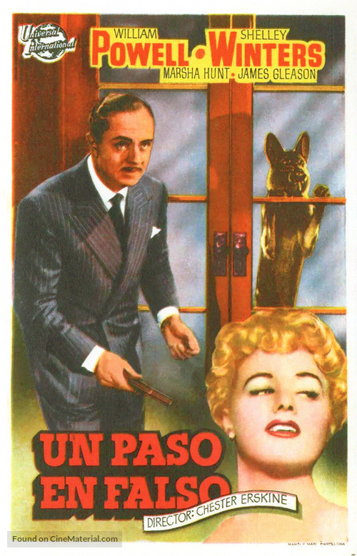 Take One False Step - Spanish Movie Poster