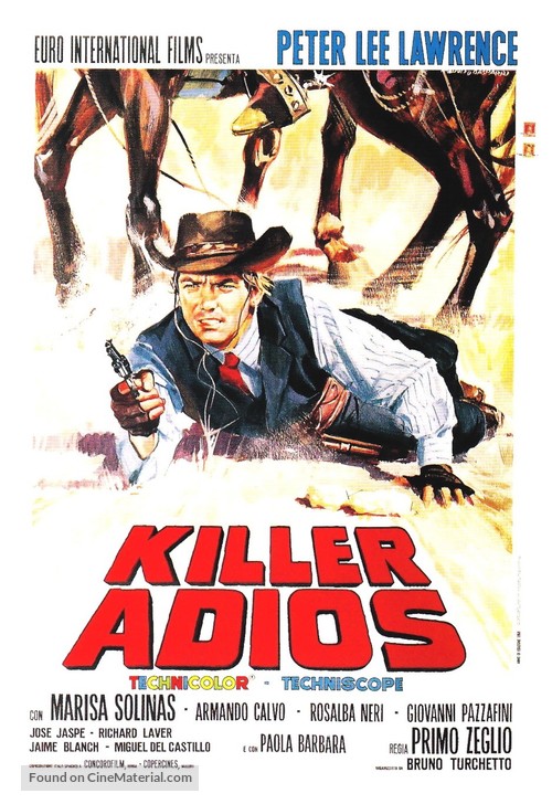 Killer, adios - Italian Movie Poster