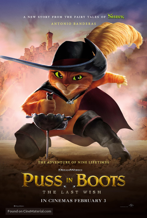 Puss in Boots: The Last Wish - British Movie Poster