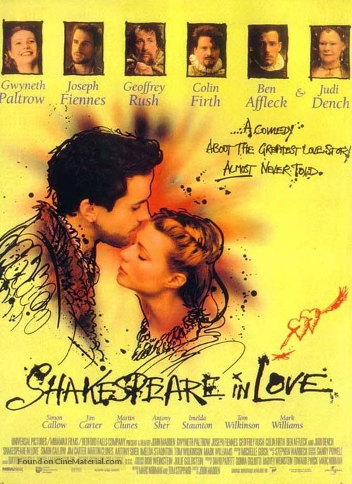 Shakespeare In Love - Movie Poster