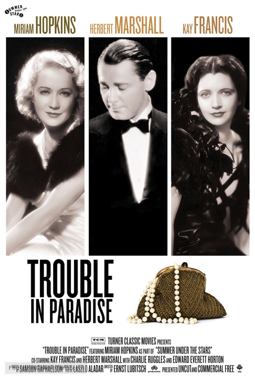 Trouble in Paradise - Re-release movie poster