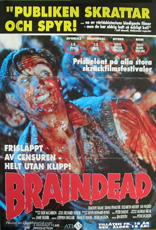Braindead - Swedish Movie Poster