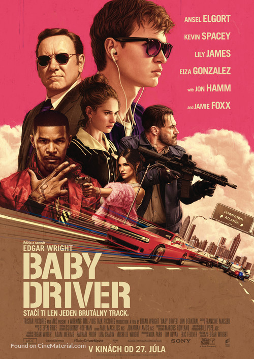 Baby Driver - Slovak Movie Poster