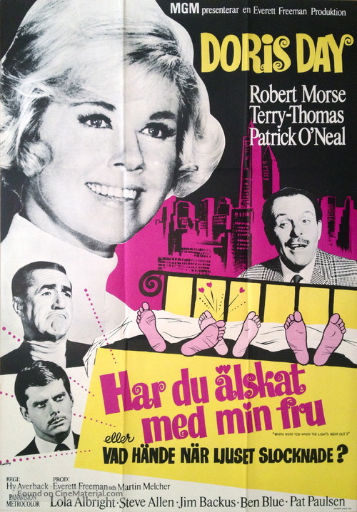 Where Were You When the Lights Went Out? - Swedish Movie Poster