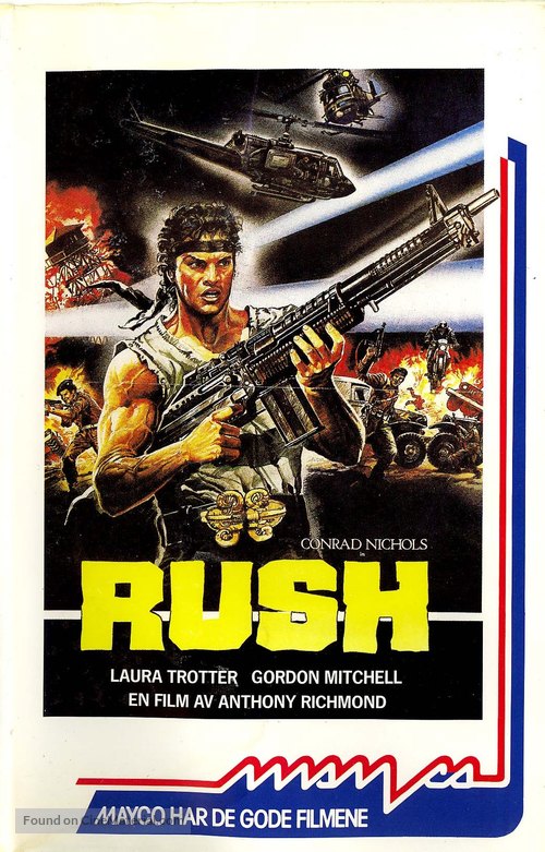 Rush - Norwegian VHS movie cover