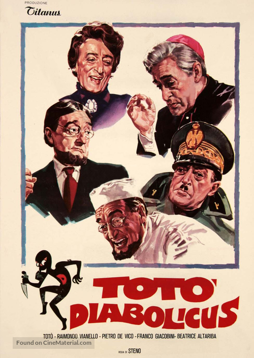 Tot&ograve; diabolicus - Italian DVD movie cover