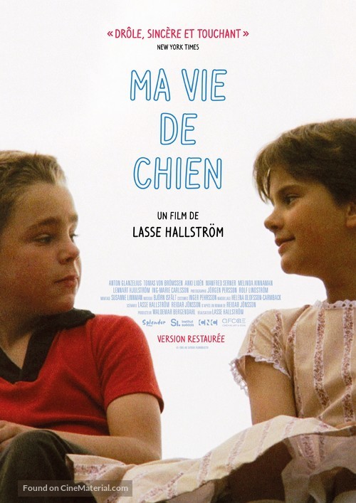 Mitt liv som hund - French Re-release movie poster