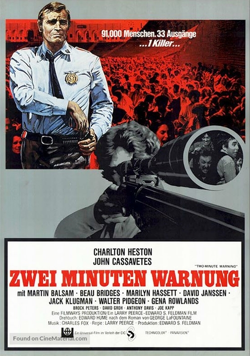 Two-Minute Warning - German Movie Poster