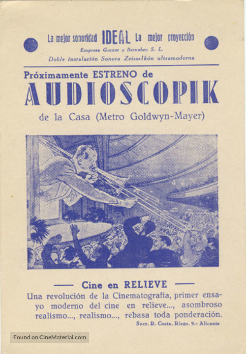 Audioscopiks - Spanish Movie Poster