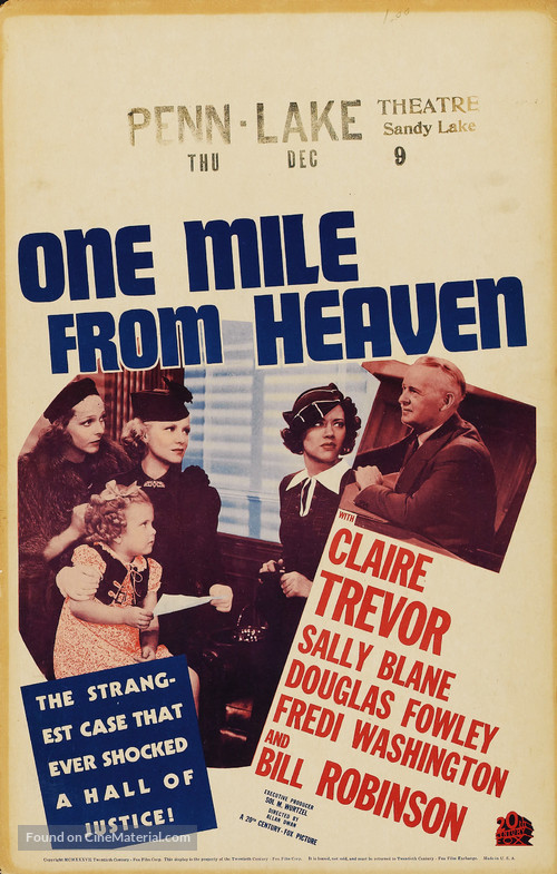 One Mile from Heaven - Movie Poster