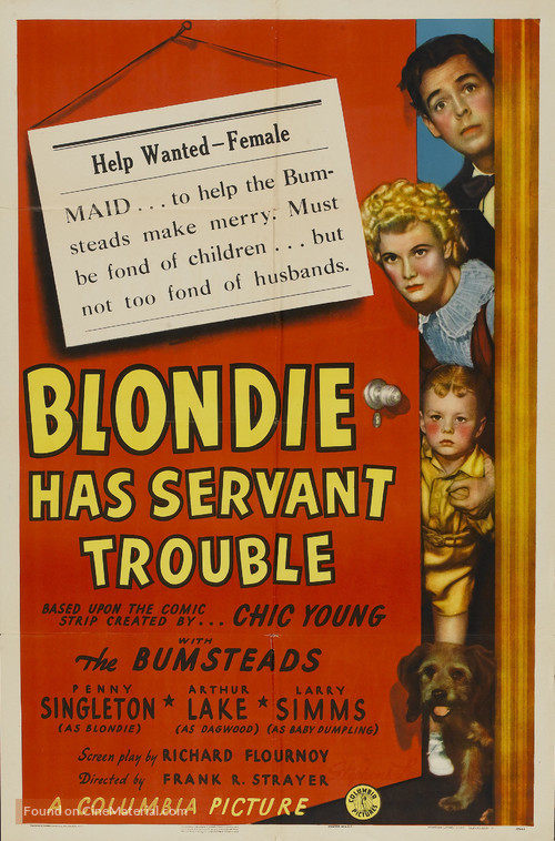 Blondie Has Servant Trouble - Movie Poster