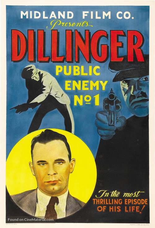 Dillinger: Public Enemy No. 1 - Movie Poster