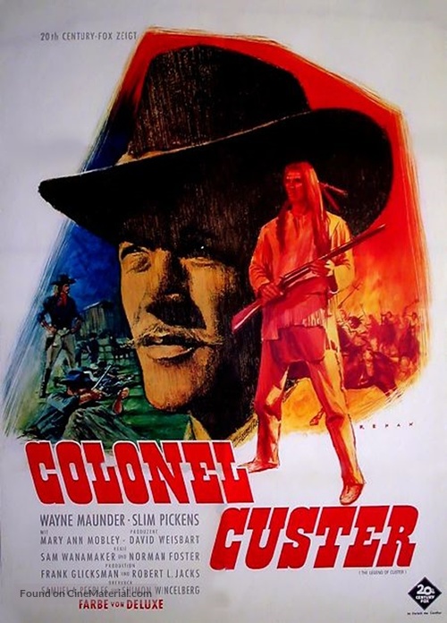 The Legend of Custer - German Movie Poster