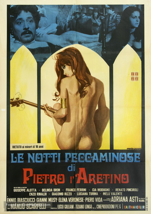 Le notti peccaminose di Pietro l&#039;Aretino - Italian Movie Poster