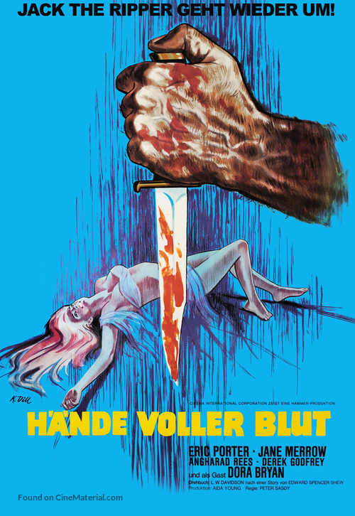 Hands of the Ripper - German Movie Poster