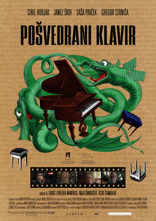 Wracked piano - Slovenian Movie Poster