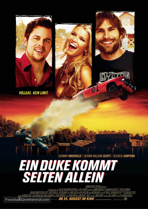 The Dukes of Hazzard - German Movie Poster