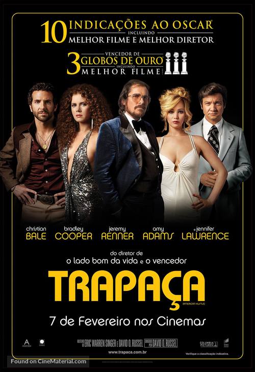 American Hustle - Brazilian Movie Poster