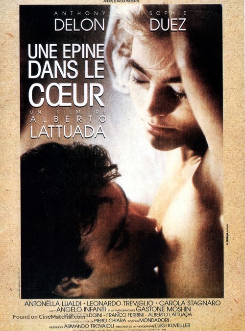 Una spina nel cuore - French Movie Poster