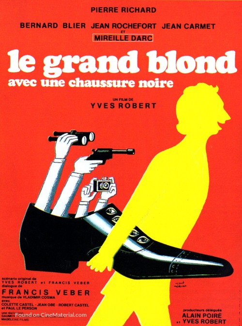 Le grand blond avec une chaussure noire - French Movie Poster