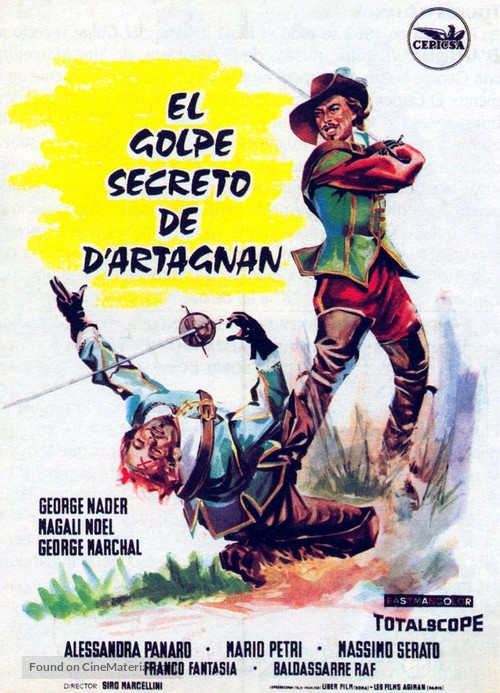 Il colpo segreto di d&#039;Artagnan - Spanish Movie Poster