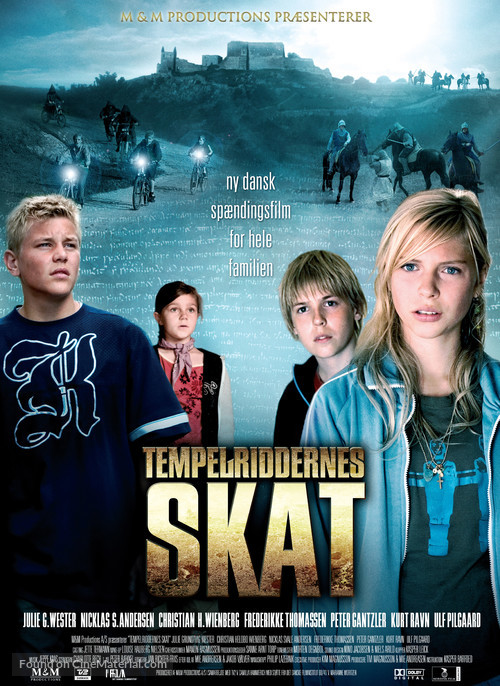 Tempelriddernes skat - Danish Movie Poster