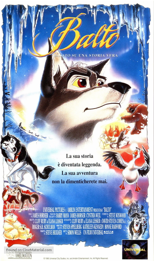 Balto - Italian Movie Poster