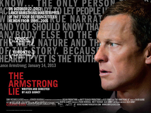 The Armstrong Lie - British Movie Poster