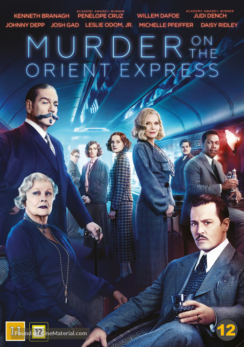 Murder on the Orient Express - Danish Movie Cover