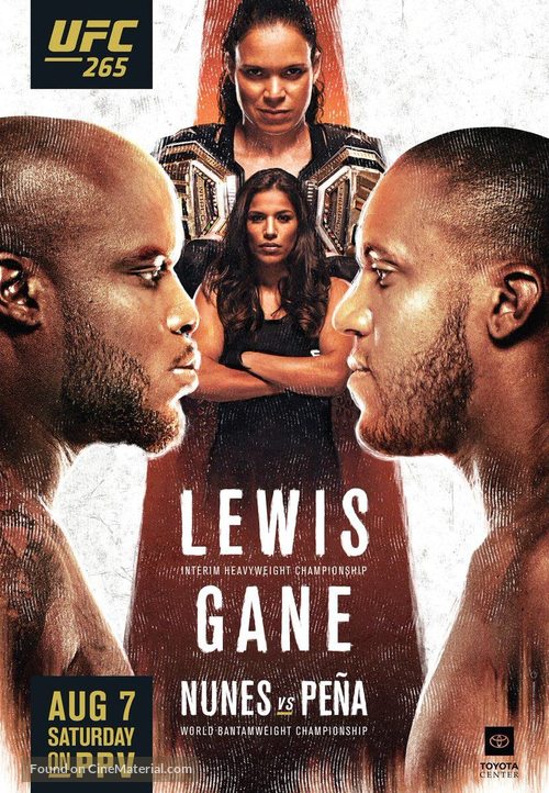 UFC 265: Lewis vs. Gane - Movie Poster