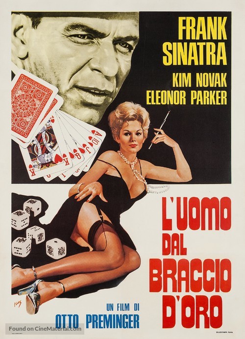 The Man with the Golden Arm - Italian Movie Poster