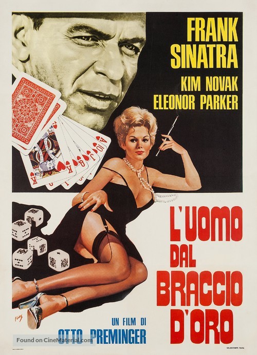The Man with the Golden Arm - Italian Movie Poster