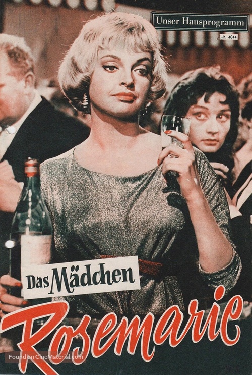 Das M&auml;dchen Rosemarie - German poster