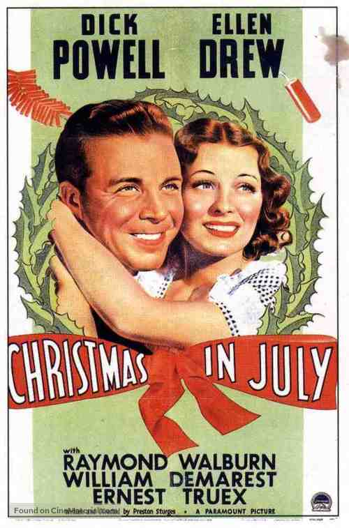 Christmas in July - Movie Poster