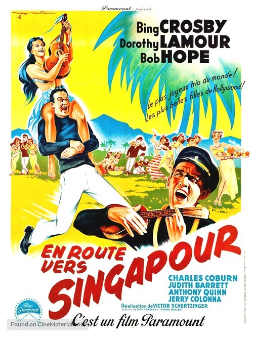 Road to Singapore - French Movie Poster