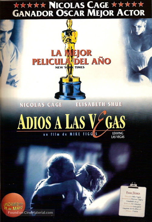 Leaving Las Vegas - Argentinian VHS movie cover