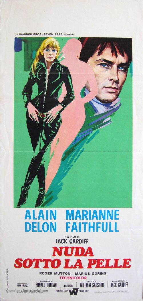 The Girl on a Motocycle - Italian Movie Poster