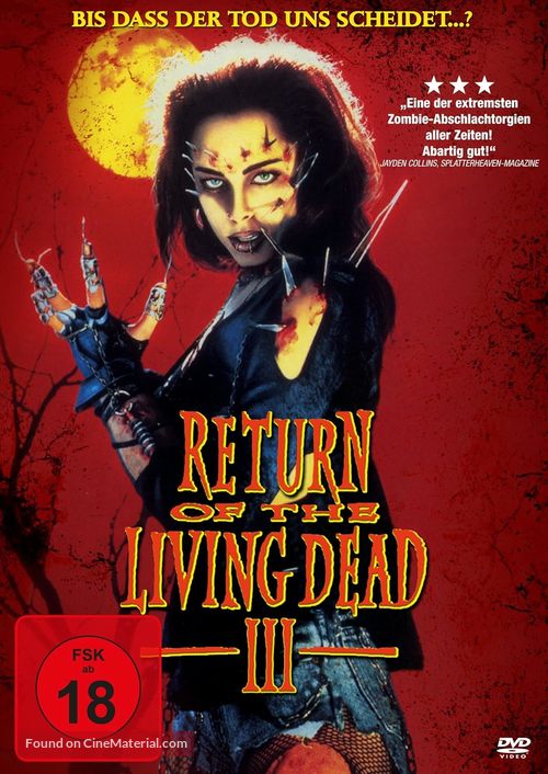 Return of the Living Dead III - German Movie Cover