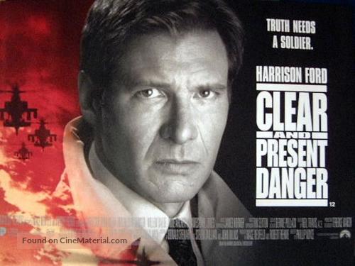 Clear and Present Danger - British Movie Poster