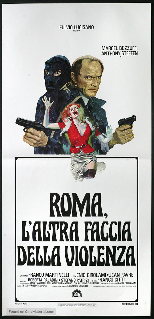 Roma l&#039;altra faccia della violenza - Italian Movie Poster