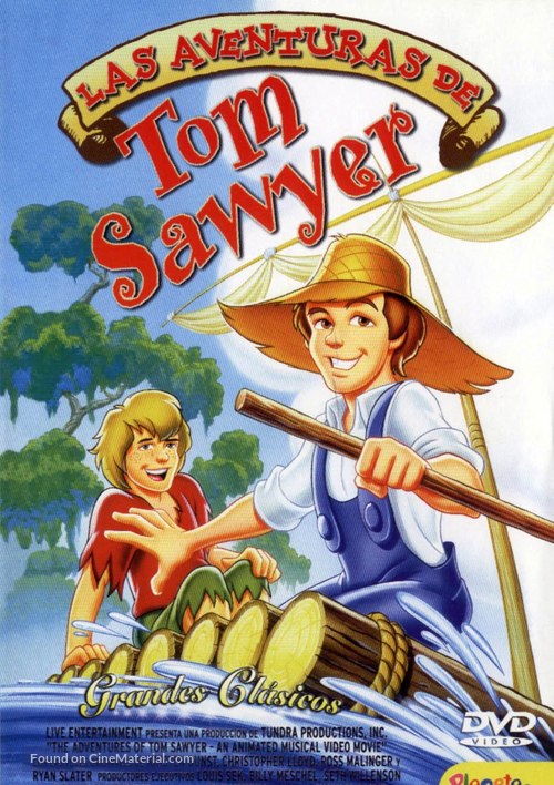 The Animated Adventures of Tom Sawyer - Spanish DVD movie cover