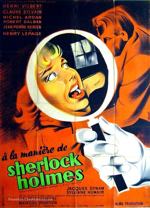 &Agrave; la mani&egrave;re de Sherlock Holmes - French Movie Poster