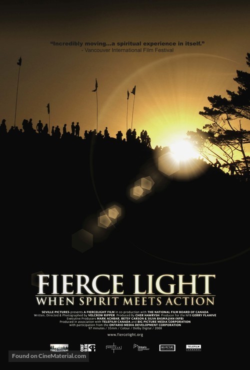 Fierce Light: When Spirit Meets Action - Canadian Movie Poster