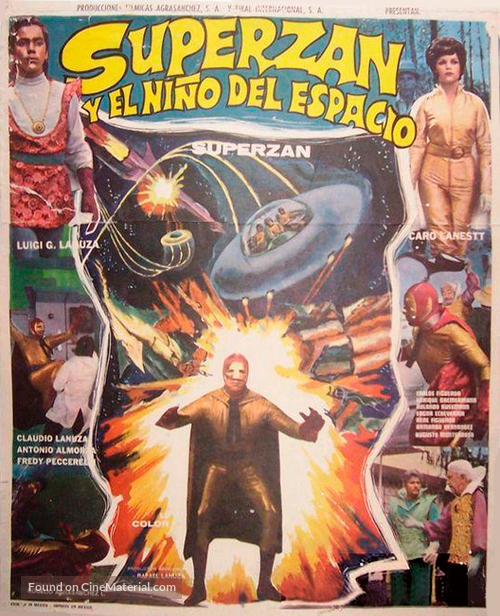 Superzan y el ni&ntilde;o del espacio - Mexican Movie Poster