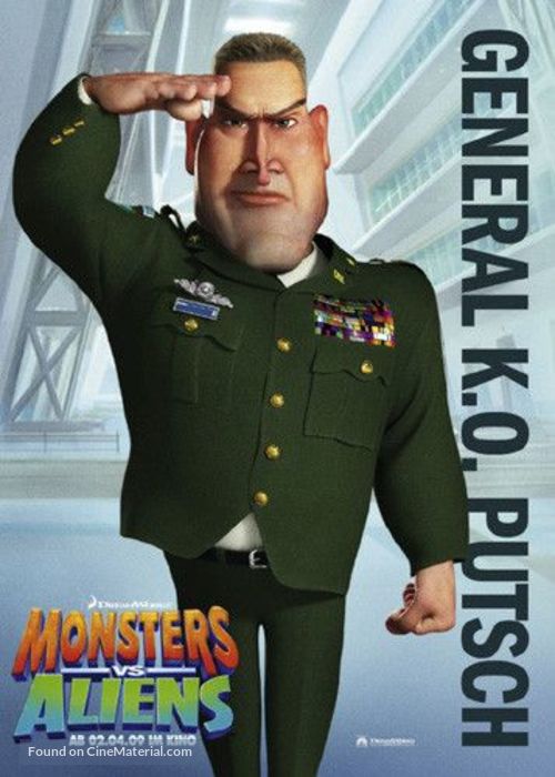 Monsters vs. Aliens - German Movie Poster